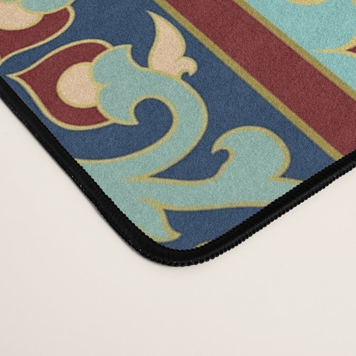 Ornamental Ethnic Bohemian Pattern V Sage Spice Desk Mat Gallery Image 4