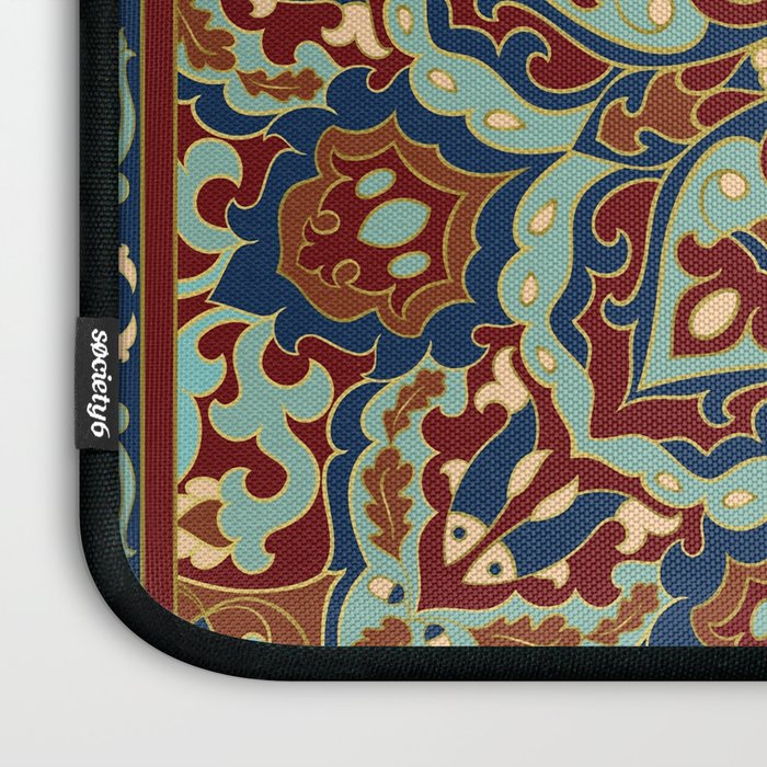 Ornamental Ethnic Bohemian Pattern V Sage Spice Laptop Sleeve Gallery Image 3