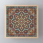 Ornamental Ethnic Bohemian Pattern V Sage Spice Mini Art Print Gallery Image 1