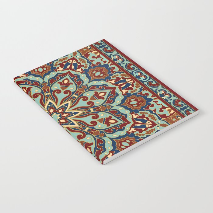 Ornamental Ethnic Bohemian Pattern V Sage Spice Notebook Gallery Image 1