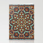 Ornamental Ethnic Bohemian Pattern V Sage Spice Stationery Card Gallery Image 2