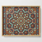 Ornamental Ethnic Bohemian Pattern V Sage Spice Serving Tray Gallery Image 1