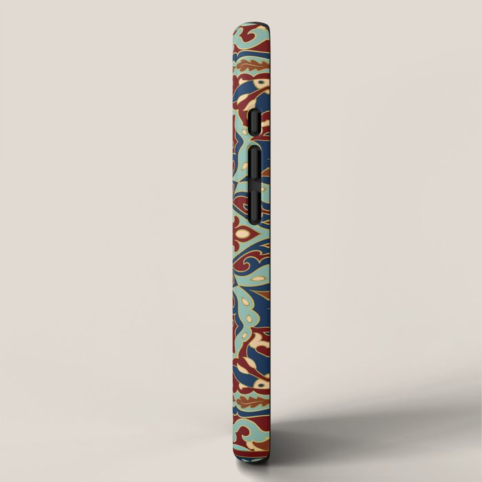 Ornamental Ethnic Bohemian Pattern V Sage Spice iPhone Case Gallery Image 2