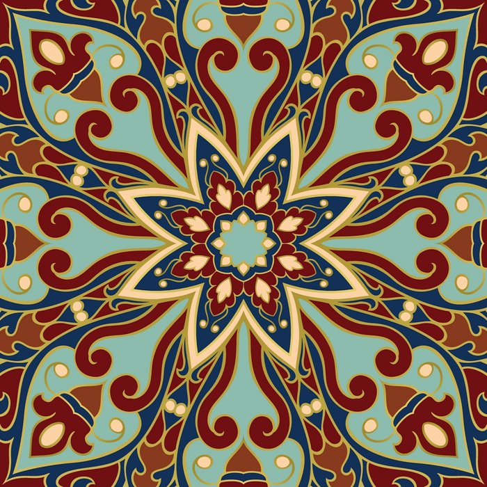 Ornamental Ethnic Bohemian Pattern V Sage Spice Coffee Mug Gallery Image 2