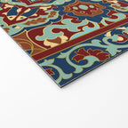 Ornamental Ethnic Bohemian Pattern V Sage Spice Welcome Mat Gallery Image 2