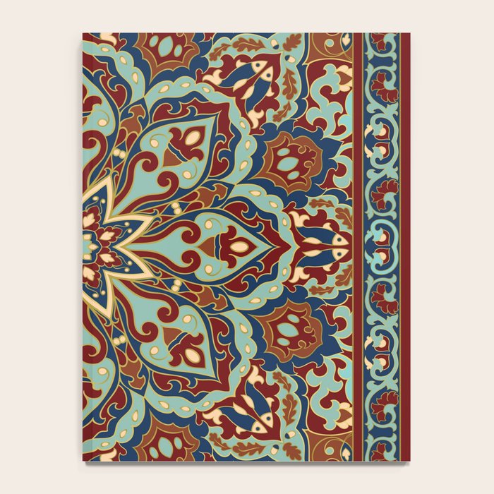 Ornamental Ethnic Bohemian Pattern V Sage Spice Notebook Gallery Image 4