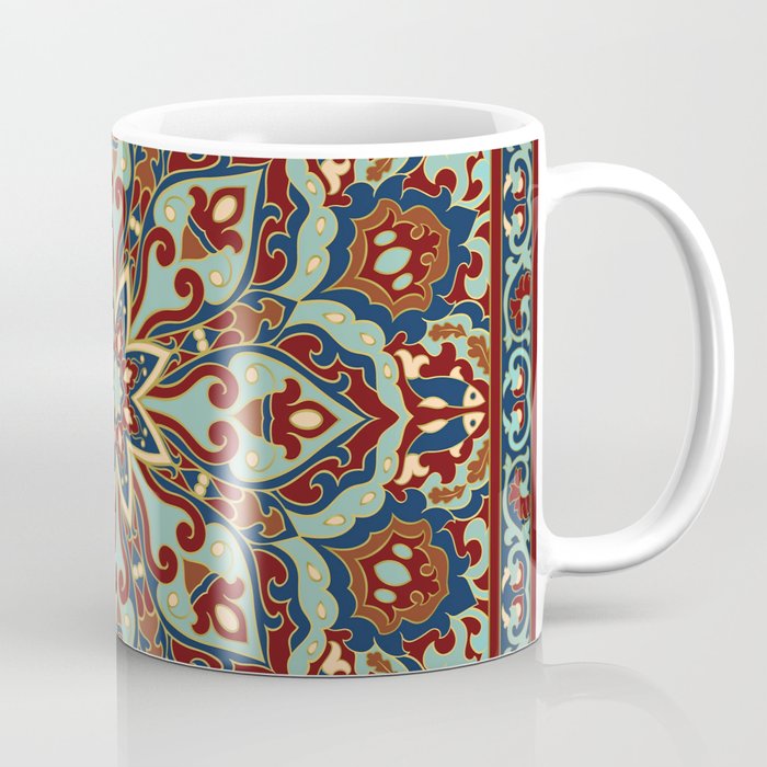 Ornamental Ethnic Bohemian Pattern V Sage Spice Coffee Mug Gallery Image 1