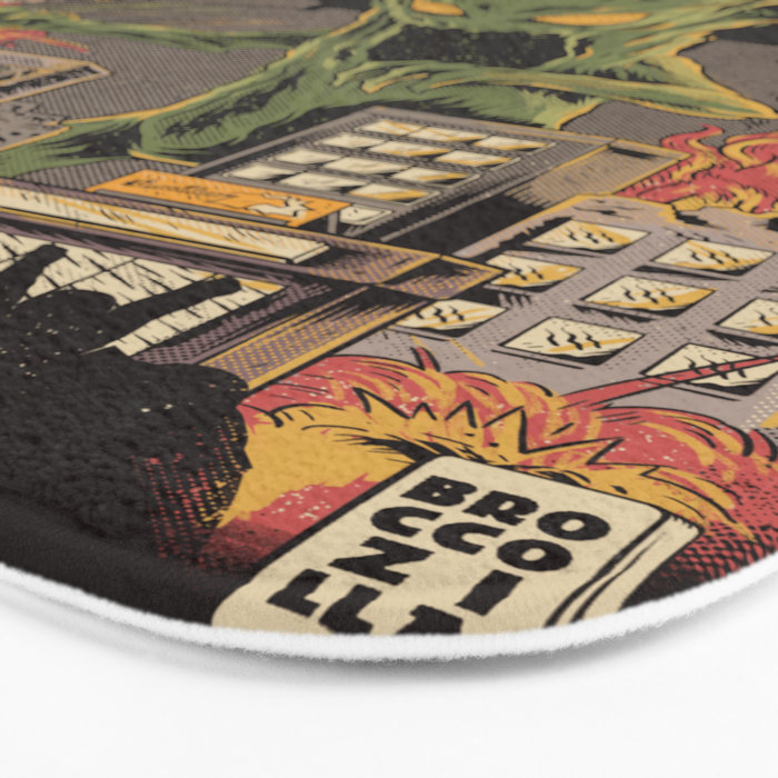 Broccozilla Black Version Bath Mat Gallery Image 3