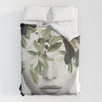 Woman With Flowers and Butterflies 3 Comforter Gallery Image 6