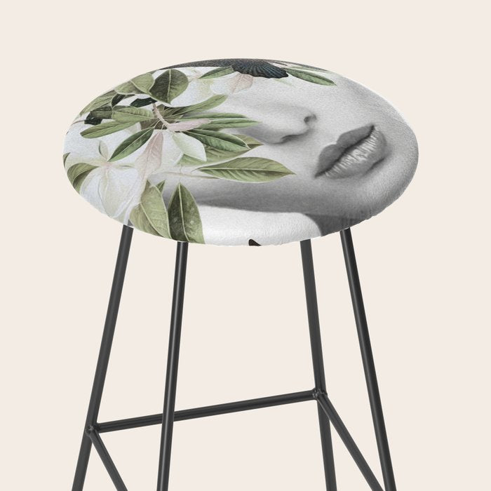 Woman With Flowers and Butterflies 3 Stool Gallery Image 2
