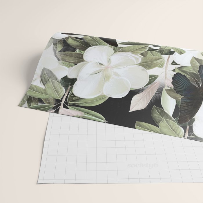 Woman With Flowers and Butterflies 3 Wrapping Paper Gallery Image 2