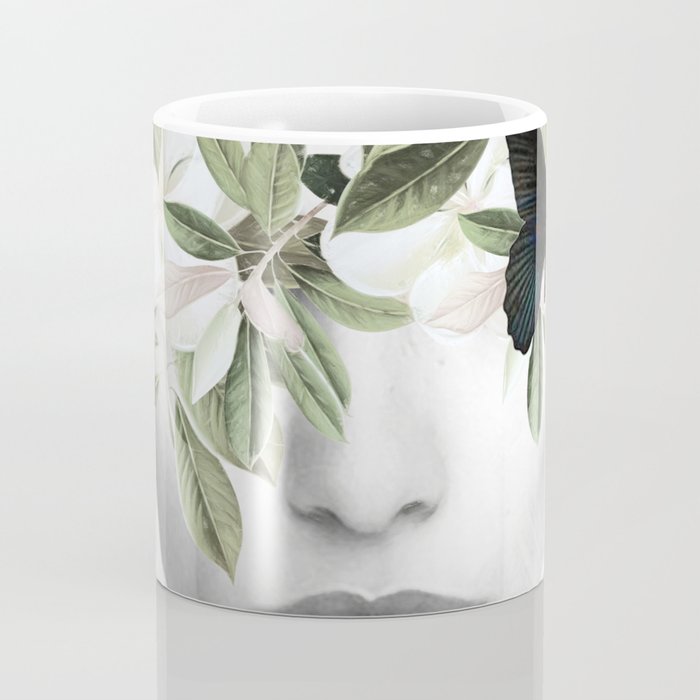 Woman With Flowers and Butterflies 3 Coffee Mug Gallery Image 4