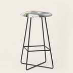 Woman With Flowers and Butterflies 3 Stool Gallery Image 1