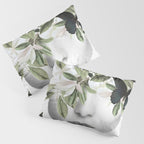 Woman With Flowers and Butterflies 3 Pillow Sham Gallery Image 3