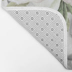 Woman With Flowers and Butterflies 3 Bath Mat Gallery Image 2