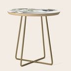 Woman With Flowers and Butterflies 3 Side Table Gallery Image 1