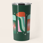 Retro Christmas Coffee Thermoses - Green Travel Mug Gallery Image 1