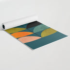 retro minimal floral Yoga Mat Gallery Image 2