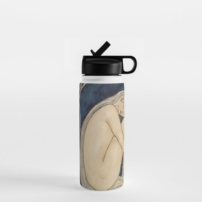 Girl sleeping under magnolia flowers Water Bottle Gallery Image 1