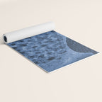 Garden Lilac Flower Painting in Navy Blue Yoga Mat Gallery Image 2