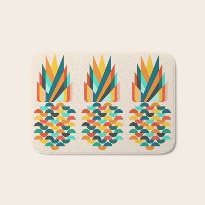 Groovy Pineapple Bath Mat Gallery Image 1