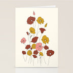 Colorful Poppy Flowers Stationery Card Gallery Image 2