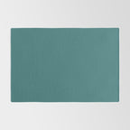 Deep Teal Solid Color Rug Gallery Image 2