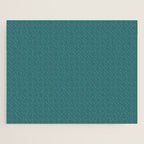 Deep Teal Solid Color Jigsaw Puzzle Gallery Image 1