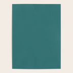 Deep Teal Solid Color Poster Gallery Image 4