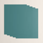 Deep Teal Solid Color Wrapping Paper Gallery Image 3