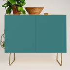 Deep Teal Solid Color Credenza Gallery Image 1