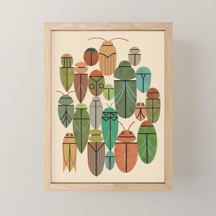 The Beetles Mini Art Print Gallery Image 1