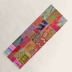 Boho Sari Patchwork Quilt Yoga Mat Gallery Image 1