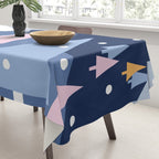 Snowy mountains and trees Tablecloth Gallery Image 3