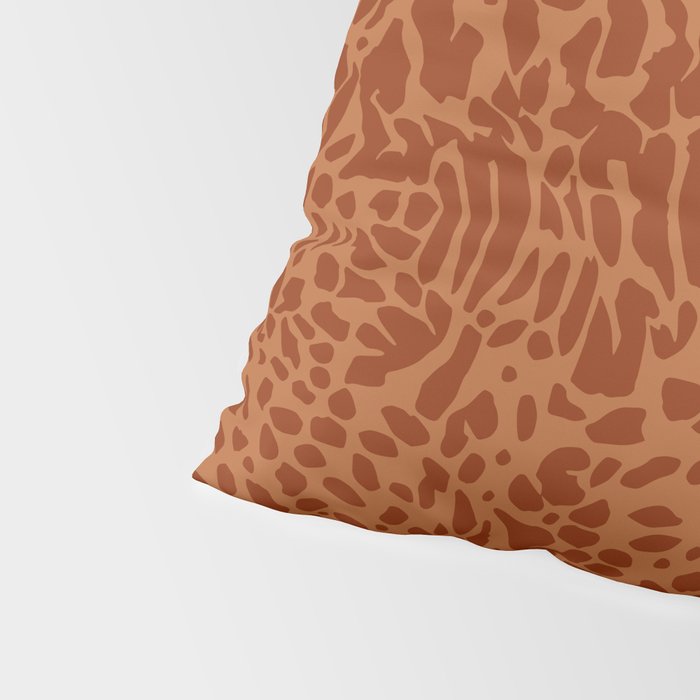 Leopard Print Pattern in Terracotta Pillow Sham Gallery Image 4