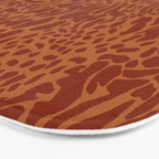 Leopard Print Pattern in Terracotta Bath Mat Gallery Image 3