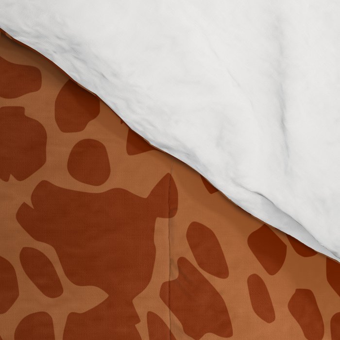 Leopard Print Pattern in Terracotta Comforter Gallery Image 4