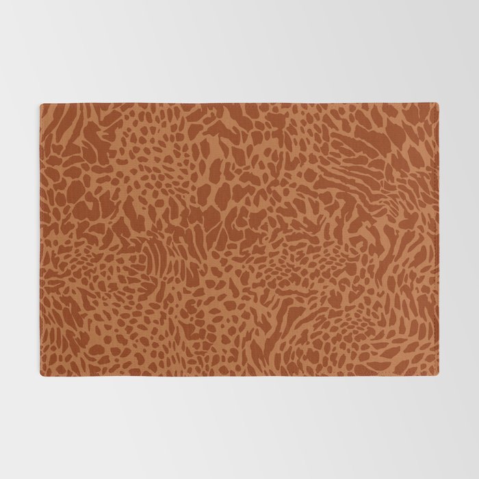 Leopard Print Pattern in Terracotta Rug Gallery Image 2