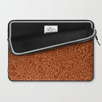 Leopard Print Pattern in Terracotta Laptop Sleeve Gallery Image 2