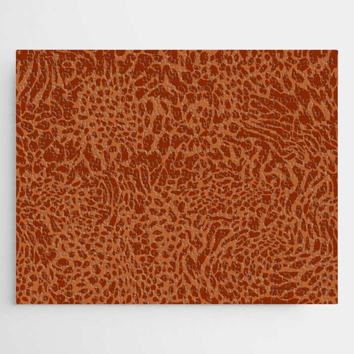 Leopard Print Pattern in Terracotta Jigsaw Puzzle Gallery Image 1