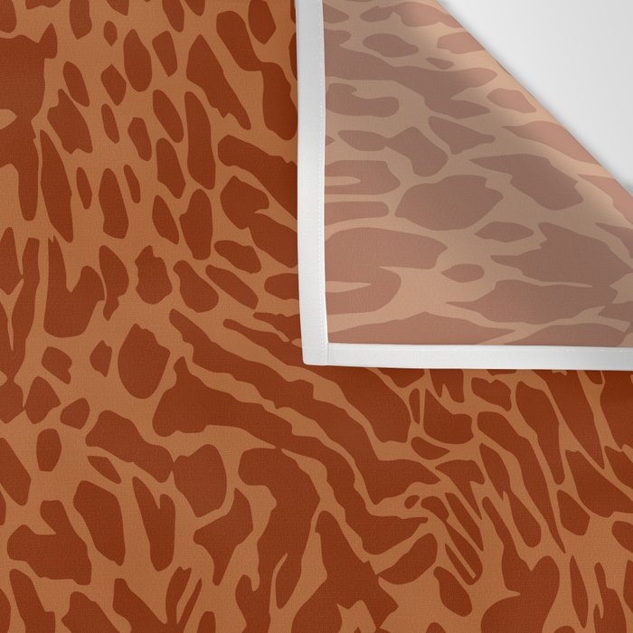 Leopard Print Pattern in Terracotta Wall Tapestry Gallery Image 3