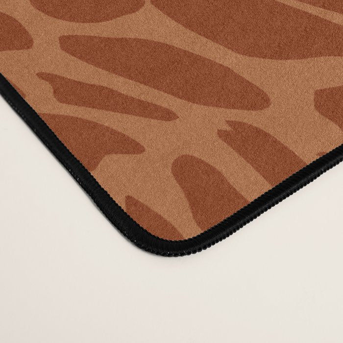 Leopard Print Pattern in Terracotta Desk Mat Gallery Image 4