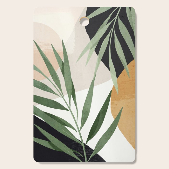 Abstract Art Tropical Leaves 72 Cutting Board Gallery Image 1