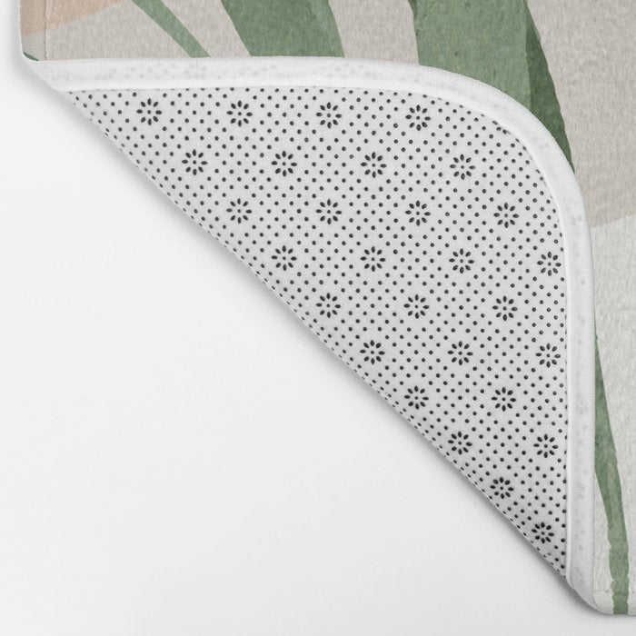 Abstract Art Tropical Leaves 72 Bath Mat Gallery Image 2