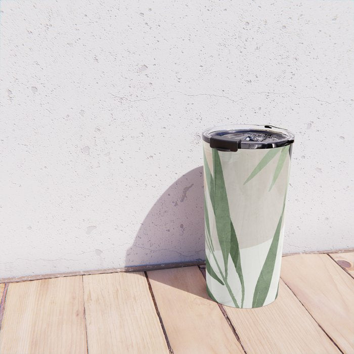 Abstract Art Tropical Leaves 72 Travel Mug Gallery Image 4