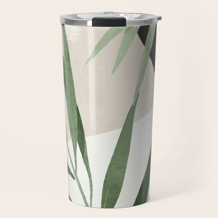Abstract Art Tropical Leaves 72 Travel Mug Gallery Image 1