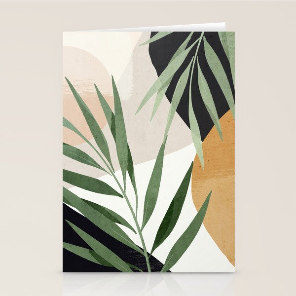 Abstract Art Tropical Leaves 72 Stationery Card Gallery Image 2