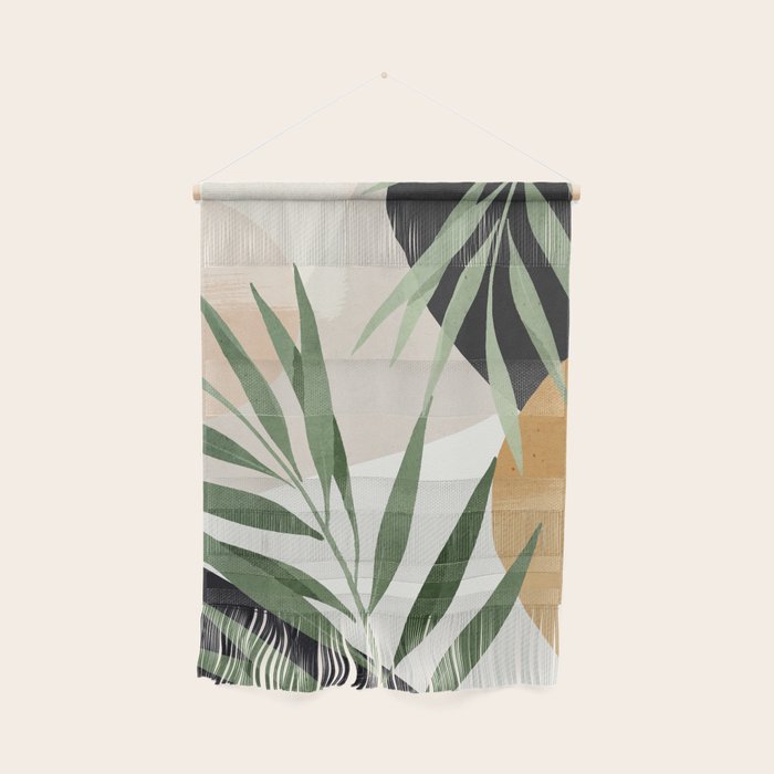Abstract Art Tropical Leaves 72 Wall Hanging Gallery Image 1