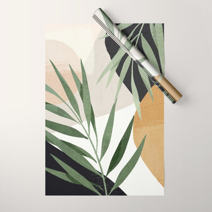 Abstract Art Tropical Leaves 72 Wrapping Paper Gallery Image 1