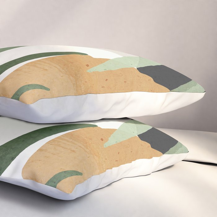 Abstract Art Tropical Leaves 72 Pillow Sham Gallery Image 3